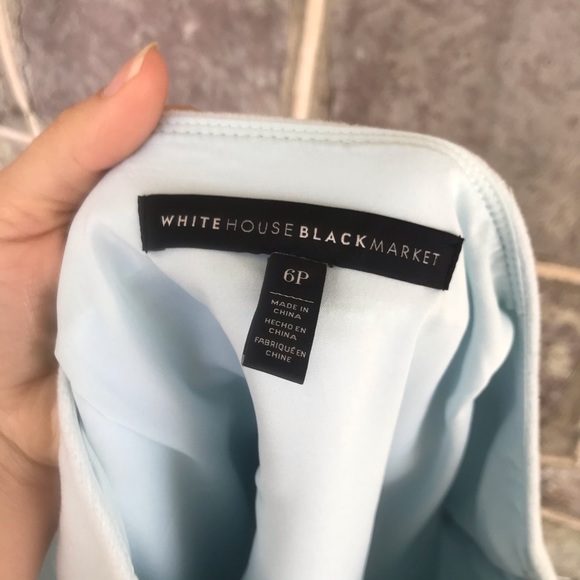 WHBM baby blue petite boot skirt - Picture 8 of 8